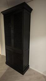 Zwarte kast met legplanken 100 x 230 x 47 cm (b x h x d), Huis en Inrichting, Kasten | Buffetkasten, Ophalen, Landelijk/koloniaal