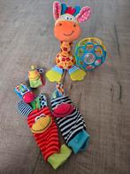 Sensorisch babyspeelgoed - rammel bandjes/sokjes, rammelaar,, Ophalen of Verzenden, Nieuw, Rammelaar, Met geluid