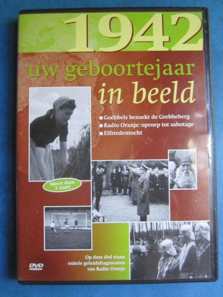 Uw geboortejaar in beeld 1942, Cd's en Dvd's, Dvd's | Documentaire en Educatief, Zo goed als nieuw, Politiek of Geschiedenis, Alle leeftijden