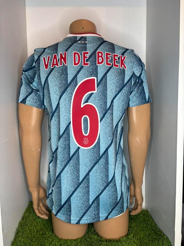 Ajax Uit 2020/2021 Van De Beek, Sport en Fitness, Voetbal, Zo goed als nieuw, Shirt, Maat M, Ophalen of Verzenden
