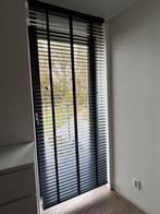 Antraciet Zwarte Houten Jaloezie 140x250 cm, Huis en Inrichting, Stoffering | Gordijnen en Lamellen, Ophalen, Zo goed als nieuw