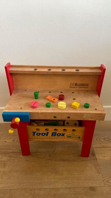 Leuk houten speelgoed kinderwerkbank van Lorenz beschikbaar voor biedingen