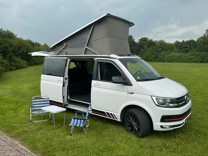 Vw T6 DSG buscamper 7 P  electr, dak 196065 km , 05/2018, Caravans en Kamperen, Campers, Particulier, tot en met 4, Buscamper of Camperbus