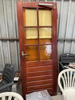 Hardhouten deur, Doe-het-zelf en Verbouw, Deuren en Horren, Ophalen, Gebruikt, 80 tot 100 cm, Buitendeur