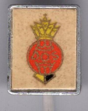 D.O.S. papier aluminium voetbalclub speldje ( Y_040 ) beschikbaar voor biedingen