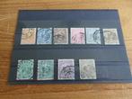 34-43 Prinses Wilhelmina hangend haar 1891-1894 Gestempeld, Postzegels en Munten, Postzegels | Nederland, Ophalen of Verzenden
