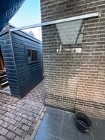 Glazen schuifdeur, Ophalen, Gebruikt, 80 tot 100 cm, 215 cm of meer