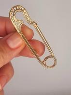 Vintage 1980 verguld speld design broche, Verzamelen, Speldjes, Pins en Buttons, Ophalen of Verzenden, Zo goed als nieuw