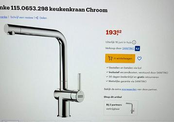 Luxe Naber Livia Drive 1 Keukenmengkraan beschikbaar voor biedingen