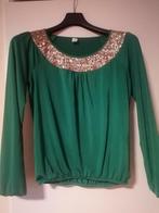 By-Bar mooi groen shirt / maat m, Kleding | Dames, Tops, Ophalen of Verzenden, Zo goed als nieuw, Lange mouw, Groen