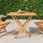 Tuintafel inklapbaar 85x85x76 cm massief €119, Ophalen of Verzenden, Nieuw