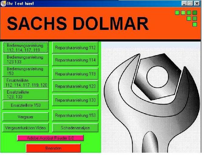 Sachs Dolmar kettingzaag reparatie handleiding, Tuin en Terras, Hand-tuingereedschap, Nieuw, Overige soorten, Verzenden