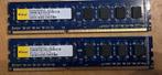 2x DDR3 4Gb geheugen, Computers en Software, RAM geheugen, Gebruikt, DDR3, Ophalen of Verzenden, Desktop