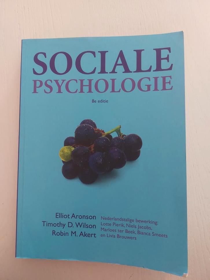 Sociale Psychologie - Aronson, Wilson, Akert, Boeken, Psychologie, Gelezen, Sociale psychologie, Ophalen of Verzenden