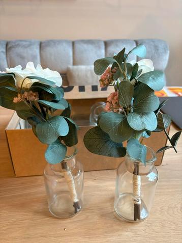 9x kunstbloemen voor bruiloft beschikbaar voor biedingen