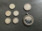 Zilveren Gulden Munten + Hanger, 1 gulden, Koningin Juliana, Setje, Zilver