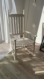 Witte Schommelstoel, Huis en Inrichting, Stoelen, Ophalen, Wit, Zo goed als nieuw, Eén