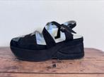 Sleehak Sandalen Stephane Kelian, Zwart, Zo goed als nieuw, Sandalen of Muiltjes, Ophalen of Verzenden