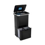 StangVollby Halden prullenbak met sensor 50 liter – Zwart, 40 liter of meer, Ophalen of Verzenden, Zo goed als nieuw, Rvs