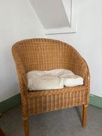 Mooie rotan stoel, Huis en Inrichting, Ophalen, Zo goed als nieuw, Bruin, Eén