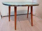 Opal Jaren 50 60 Tafel Bijzettafel mid century plantentafel, Ophalen of Verzenden, Zo goed als nieuw, Hout