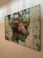 Mooi modern doek vrouw op canvas 75X50, Antiek en Kunst, Kunst | Schilderijen | Abstract, Ophalen