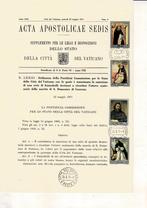 Vaticaan, ACTA APOSTOLICAE SEDIS  2 verschillende, Postzegels en Munten, Postzegels | Europa | Overig, Verzenden, Overige landen