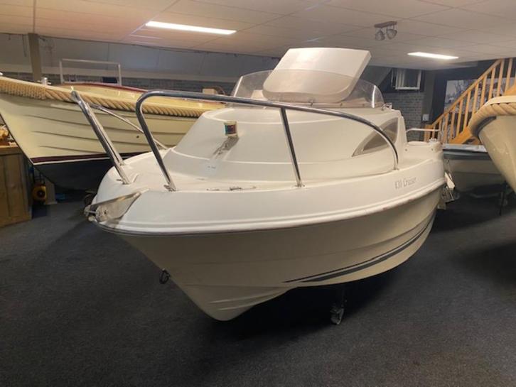 quicksilver 430 cruiser, Watersport en Boten, Speedboten, Gebruikt, 3 tot 6 meter, Benzine, Minder dan 70 pk, Polyester, Buitenboordmotor