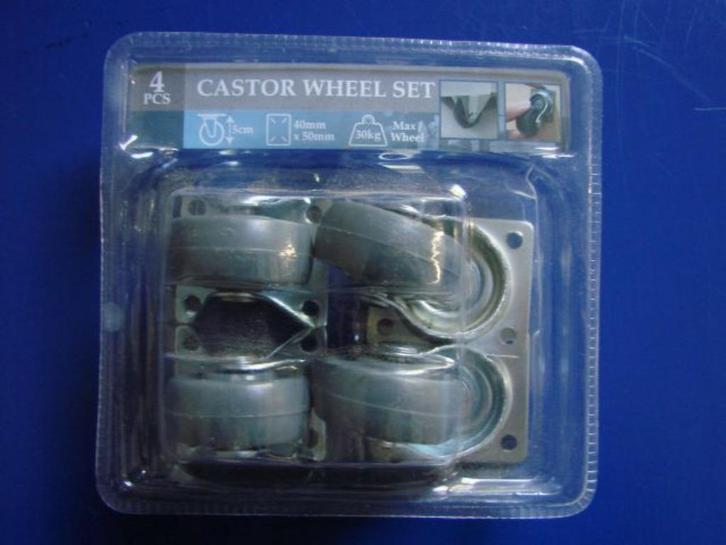 diverse zwenkwielen / bokwielen 50 / 33 mm, Doe-het-zelf en Verbouw, Zwenkwielen, Zo goed als nieuw, Ophalen of Verzenden