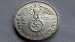 WO2 2 Reichsmark 1939G zilver nazi duitsland, Ophalen of Verzenden, Duitsland, Losse munt, Zilver
