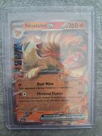 Pokemon Scarlet & Violet 151 Ninetales EX #038, Ophalen of Verzenden, Nieuw, Losse kaart