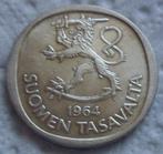 Finland 1 markka 1964 ( 3 ) Zilver., Zilver, Losse munt, Overige landen, Verzenden