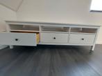 Mooie Hemnes tv kast met laden, wit hout, Ophalen of Verzenden