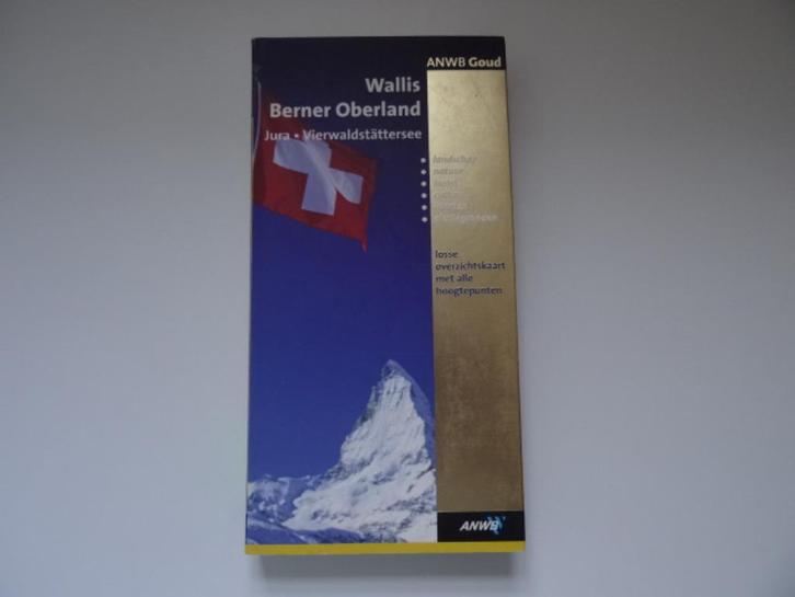 anwb goud reisgids Wallis, Berner Oberland, Jura/ met kaart, Boeken, Reisgidsen, Zo goed als nieuw, Reisgids of -boek, Europa