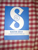 Sachs 50/3 instructieboekje 1961, Ophalen of Verzenden, Gebruikt
