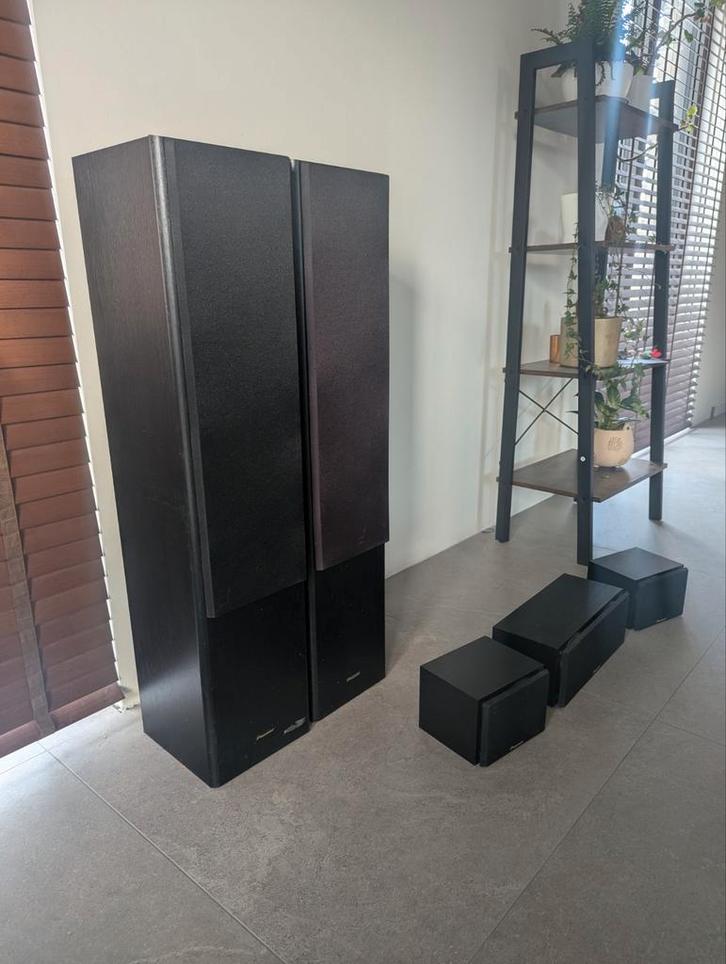 Pioneer S-ES3TB Speakerset - 5.0 Cinemaset, Audio, Tv en Foto, Luidsprekers, Gebruikt, Complete surroundset, 120 watt of meer