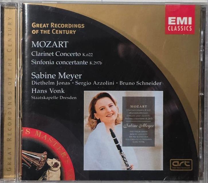 Mozart - Klarinetconcert K.622 - Sabine Meyer - CD, Cd's en Dvd's, Cd's | Klassiek, Zo goed als nieuw, Kamermuziek, Classicisme