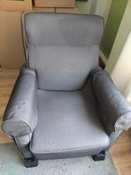 Grijze fauteuil met armleuningen, Huis en Inrichting, Ophalen