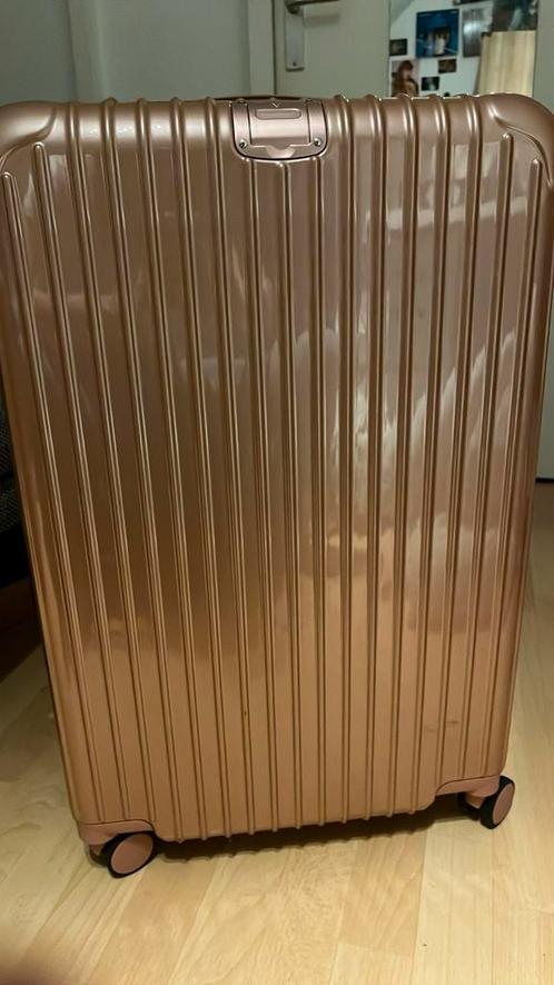 Roze koffer, Sieraden, Tassen en Uiterlijk, Koffers, Zo goed als nieuw, Hard kunststof, 70 cm of meer, Minder dan 35 cm, Slot
