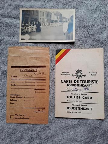 Foto non kinderen Toeristenkaart België 1935 Loonzakjes 1956