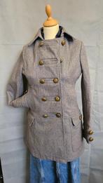 Pepe Jeans Wollen Jas / Caban | Grijs | Military Stijl, Maat 38/40 (M), Verzenden, Zo goed als nieuw, Grijs