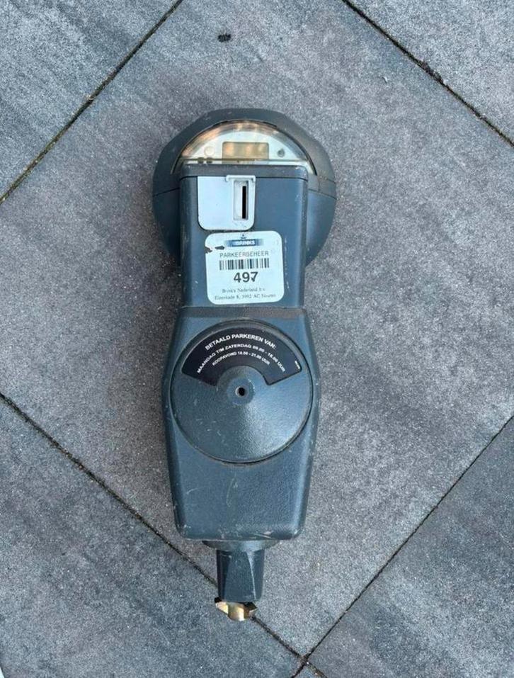 2 x parkeermeter vintage €50.- per stuk, samen €90.-, Verzamelen, Merken en Reclamevoorwerpen, Gebruikt, Gebruiksvoorwerp, Verzenden
