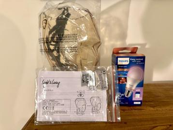 Light & Living Tafellamp + Philips Color E27 (Nieuw) beschikbaar voor biedingen