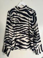 Zebra blouse, Verzenden, Zo goed als nieuw, Maat 42/44 (L), Zwart