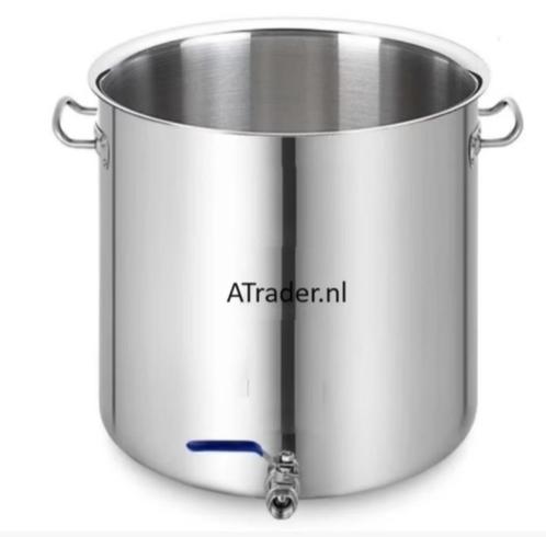 Soeppan Kookpan brouwpan 71 liter + Deksel aftapkraan RVS, Huis en Inrichting, Keuken | Potten en Pannen, Nieuw, Kookpan of Snelkookpan