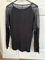 Supertrash zwarte top, met doorschijnende schouders, Maat 38/40 (M), Supertrash, Zwart, Ophalen of Verzenden