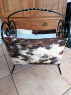 RETRO LECTUURMAND KOEIENHUID, Huis en Inrichting, Ophalen, Gebruikt