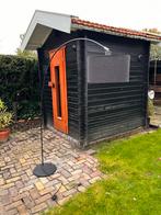 Booglamp zwart staande lamp, Huis en Inrichting, Lampen | Vloerlampen, Verzenden, Zo goed als nieuw, 150 tot 200 cm