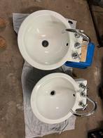 2 Duravit wastafels met designkranen, Doe-het-zelf en Verbouw, Sanitair, Ophalen of Verzenden, Zo goed als nieuw, Chroom, Wastafel