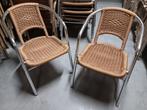 terrasstoelen-terras stoelen en tafels, Ophalen, Gebruikt, Aluminium, Stapelbaar